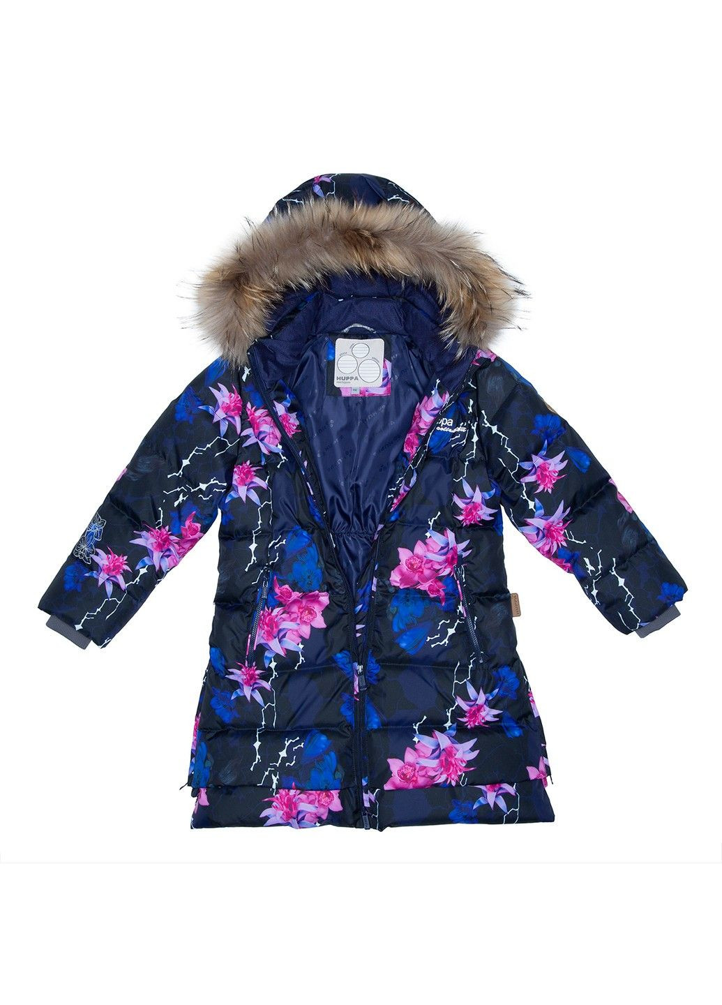 Синє зимнє Пальто-пуховик ROSA 1 Huppa