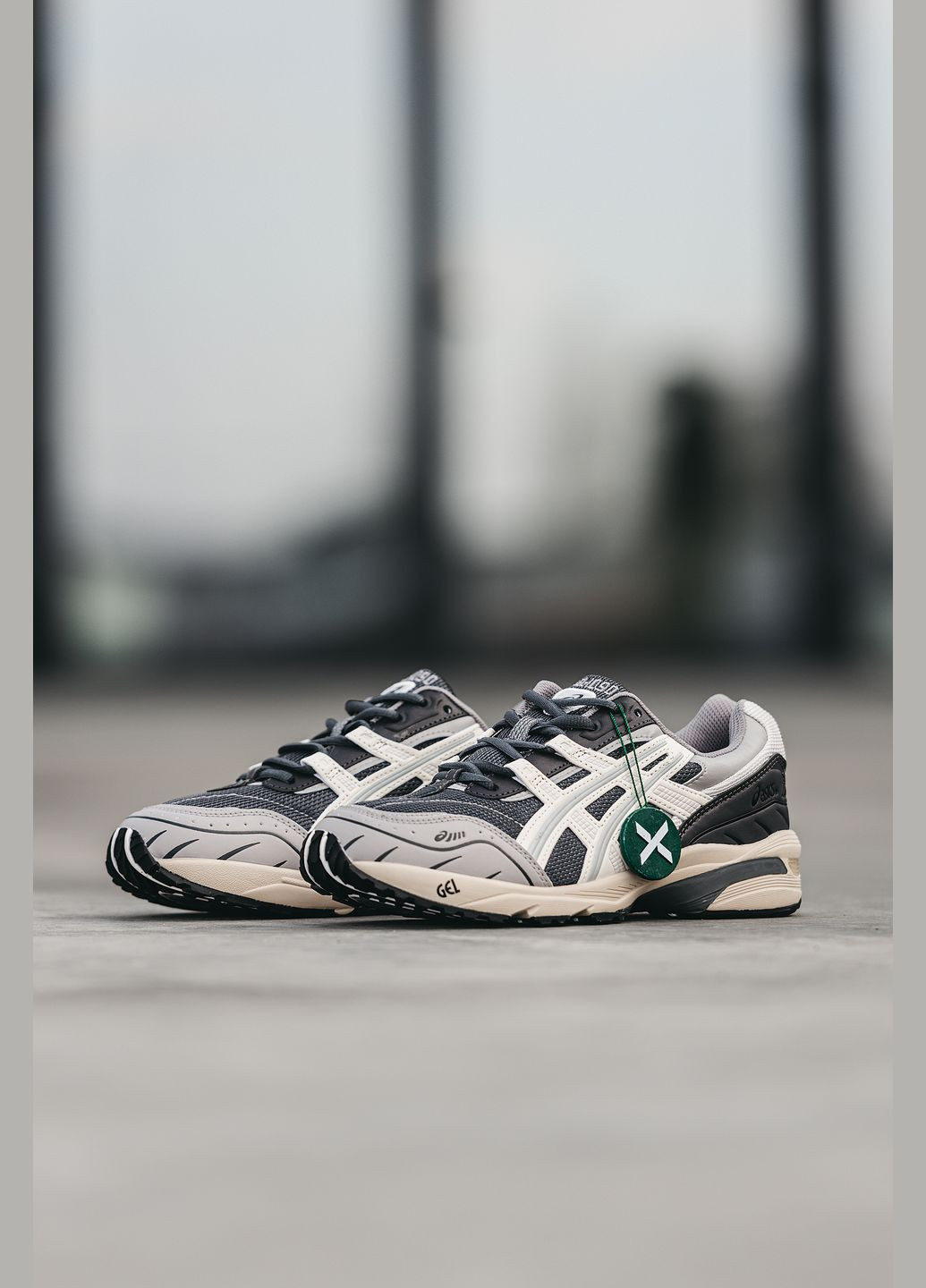 Сірі Осінні кросівки чоловічі і жіночі asics gel-1090 grey | асікс гель-1090 сірі No Brand