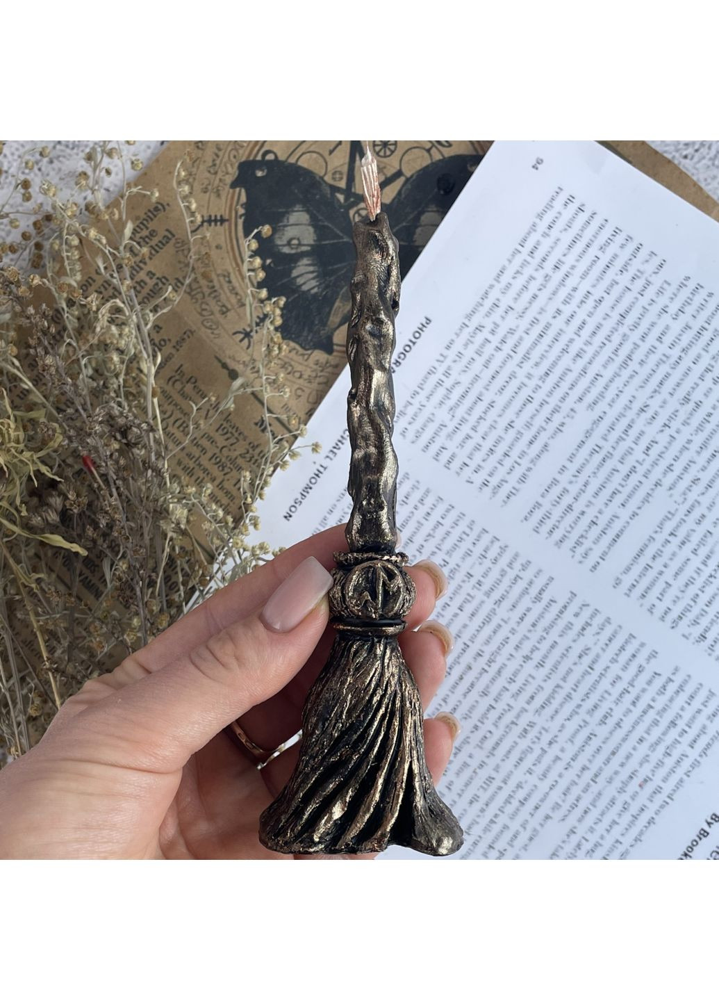 Воскова бронзова свічка - Магічна мітла 5Candles (371690074)