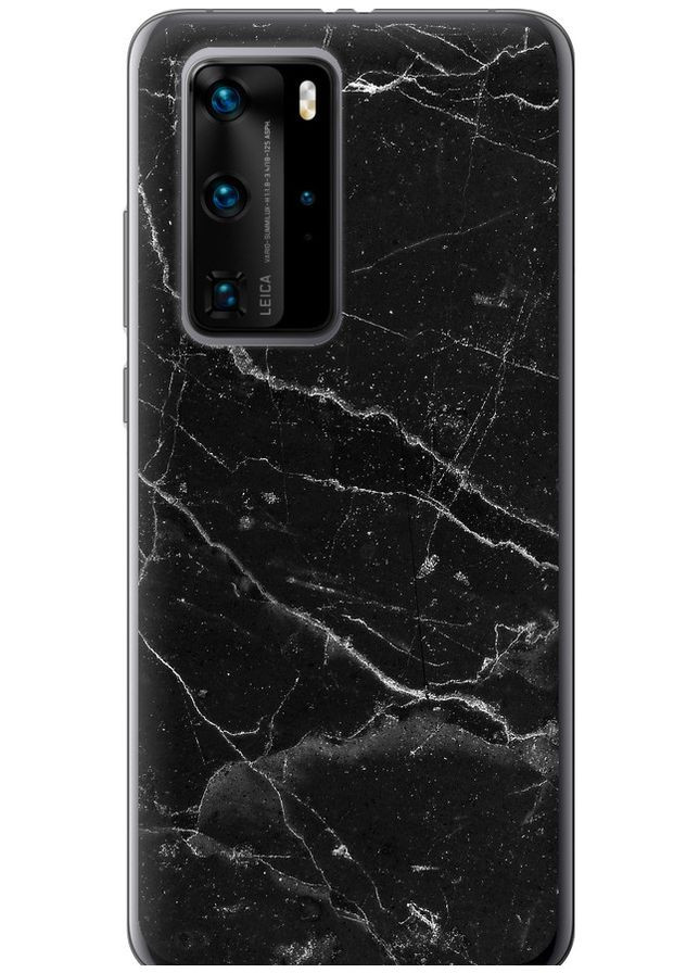Силіконовий чохол 'Чорний мармур v2' для Endorphone Huawei P40 Pro (321076773)