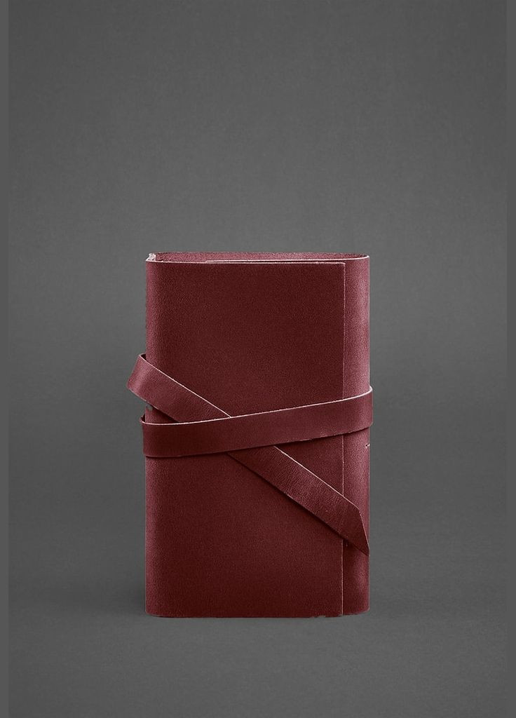 Жіночий шкіряний блокнот (Софт-бук) 1.0 бордовий Crazy Horse (A-026922) BlankNote (328961501)