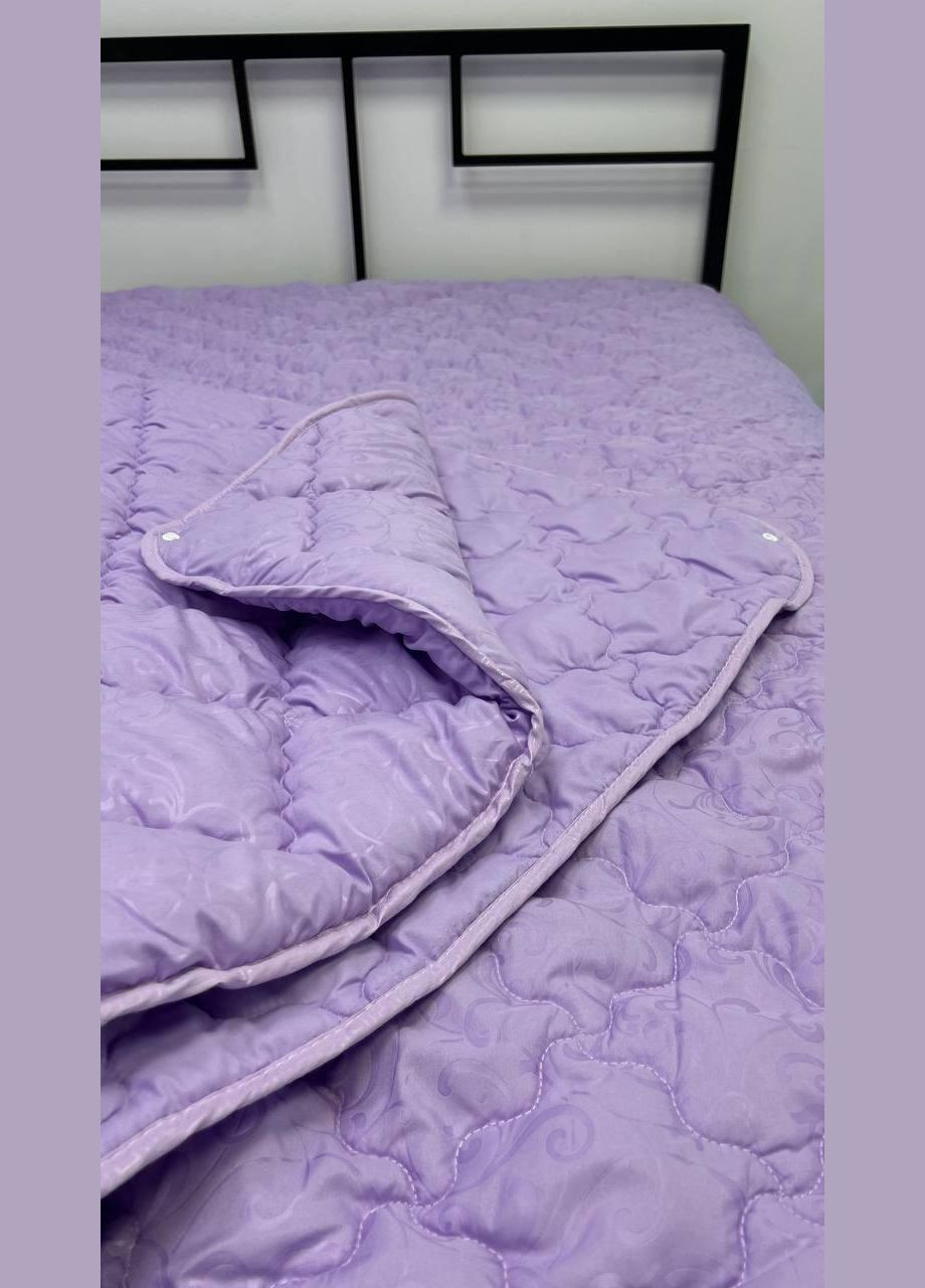 Ковдра подвійна на кнопках холофайбер Євро 200х220 Бузковий (П4К-4sezon-001-53) No Brand (316230757)