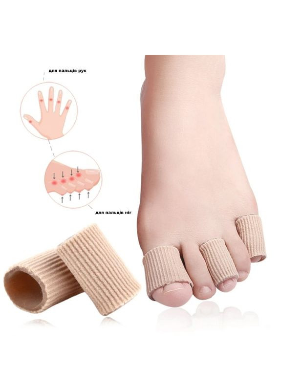 Напальчники силиконовые от мозолей и натоптышей на большие пальцы пальцы 1 пара 2,5х3см беж No Brand (324834237)