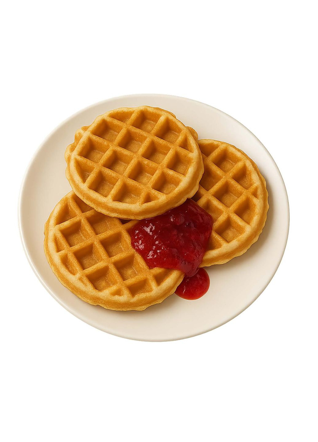 Форма алюмінієва кругла для випікання товстих бельгійських віденських вафель (вафельниця) зі знімними ручками RS (332670606)