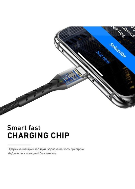 Кабель Kevlar USB - micro USB (M/M), 1.2 м, райдужний (8886668686259) Luxe Cube (341488882)