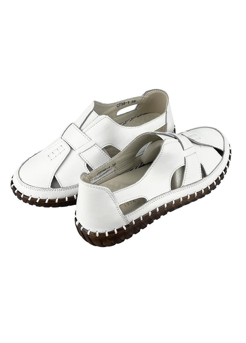 Мокасини жіночі шкіряні білі 10738-1 Kadisailun (324018583)