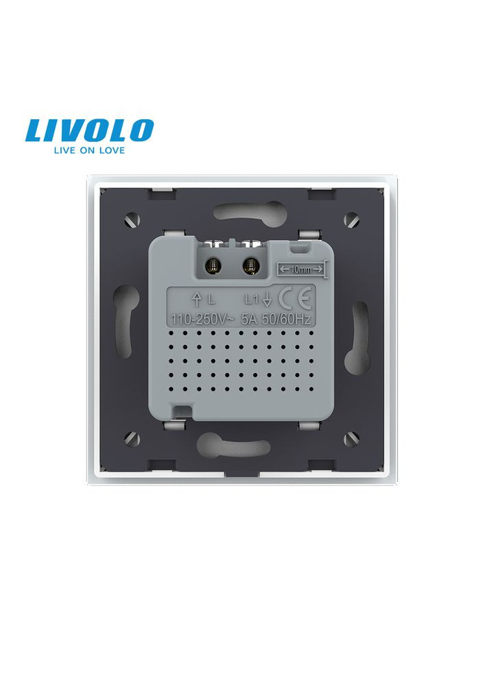 Датчик присутствия и движения с автоматическим и ручным управлением стекло (VL-C7FCU-2WP) Livolo (370971135)