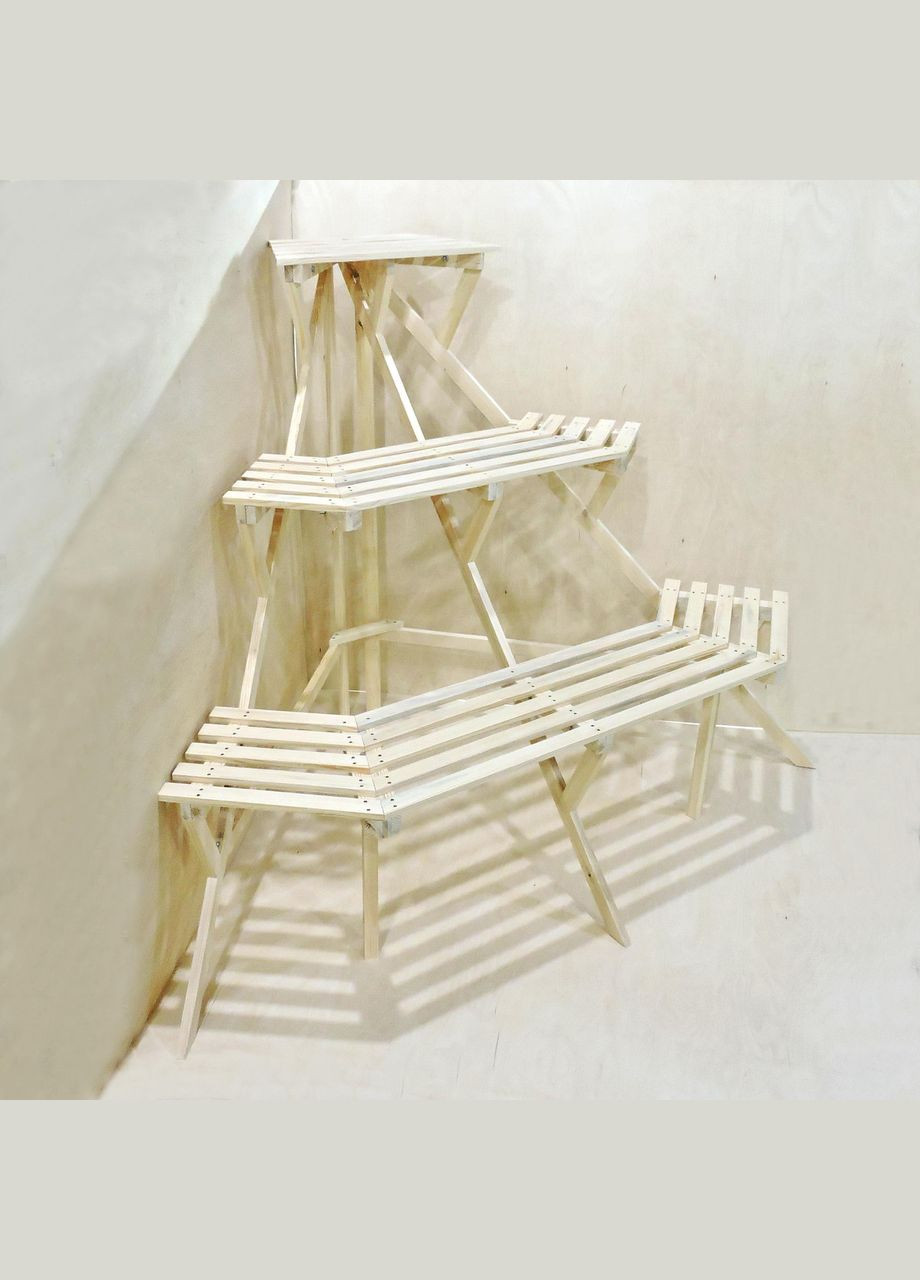 Подставка для цветов из дерева Мартиника бланже (ЦВТ-207401) No Brand (328225026)