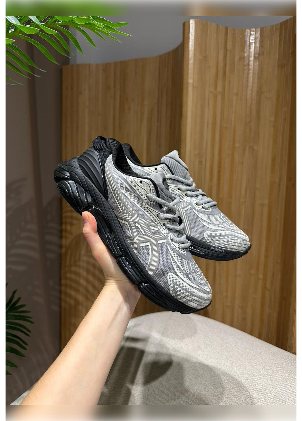 Сірі Осінні кросівки чоловічі asics grey No Brand Gel Quantum x C.P. Company 360 8 Cement