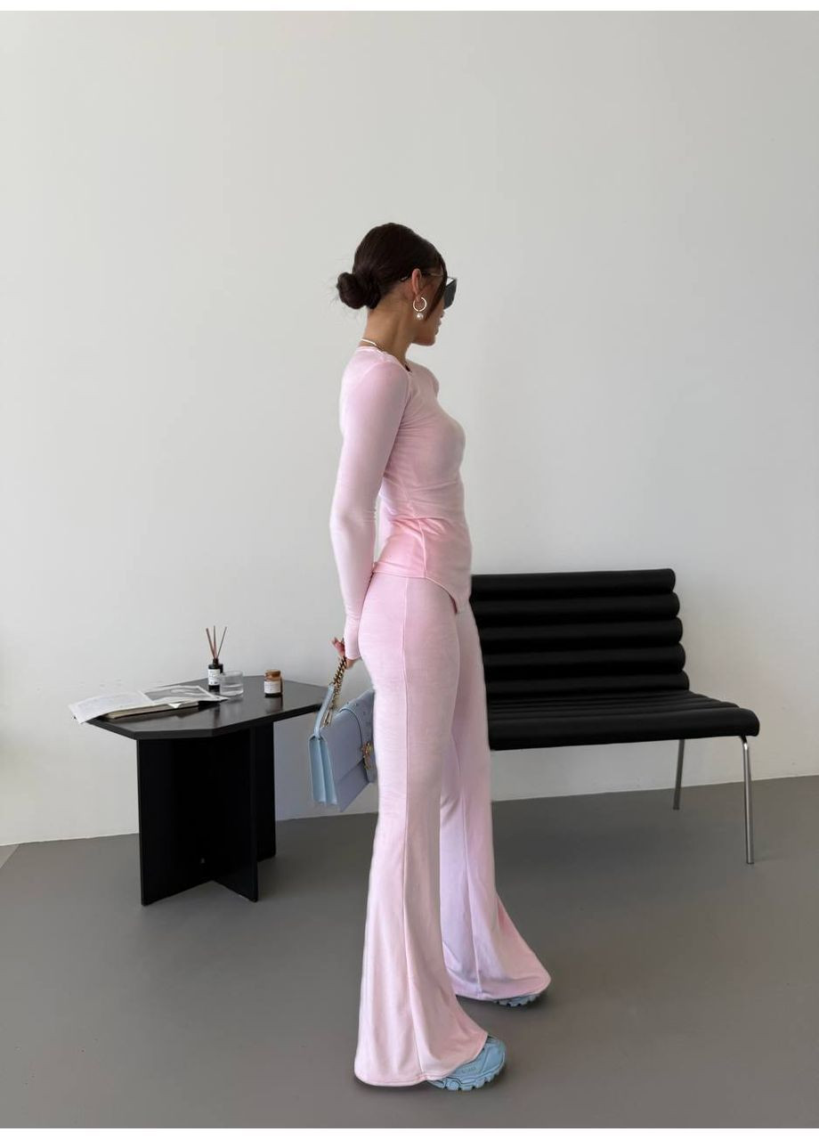 Велюровий костюм зі штанами кльош Osoblyva (366393873)