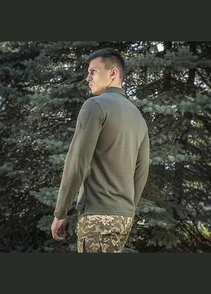 Поло тактичное длинный рукав 65/35 Army Olive Размер M-TAC (311569538)
