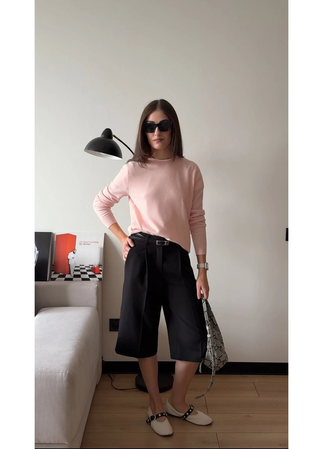 Розовый джемпер cashmere (465734) Uniqlo