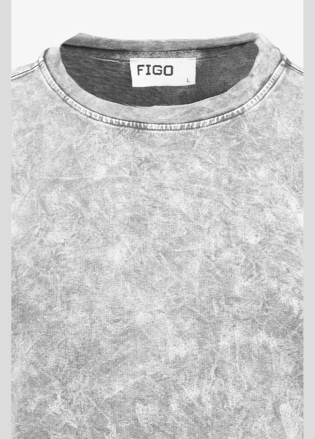 Серый демисезонный джемпер с узором мужской 3048 серый shop (2000990781741) Figo