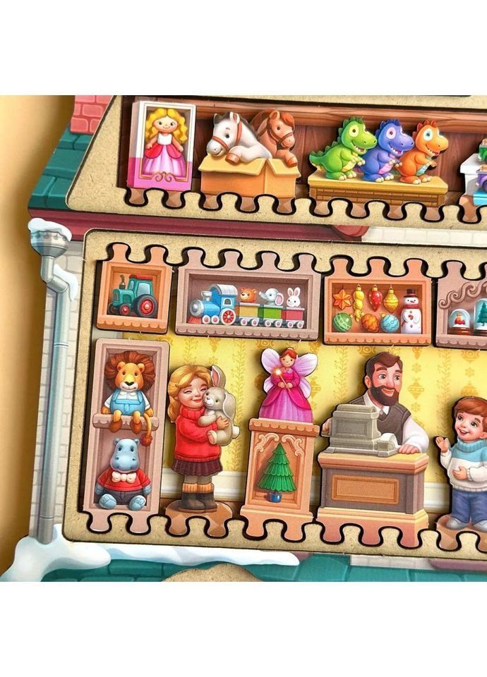 Двухслойный пазл-вкладыш "Магазин игрушек" PSD304 (ПСД304) Ubumblebees (367185458)