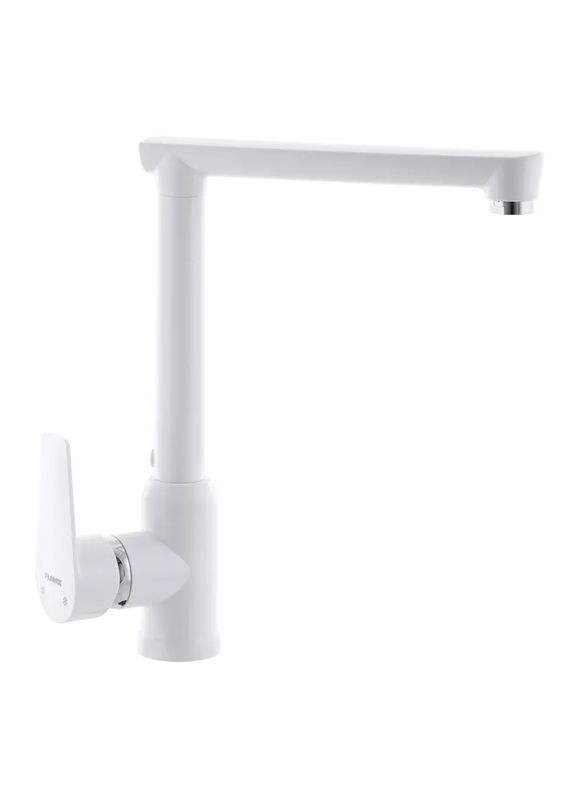 Змішувач для кухні Mario-017 White (PM0557) — одноважільний кухонний змішувач з поворотним виливом PLAMIX (334003096)