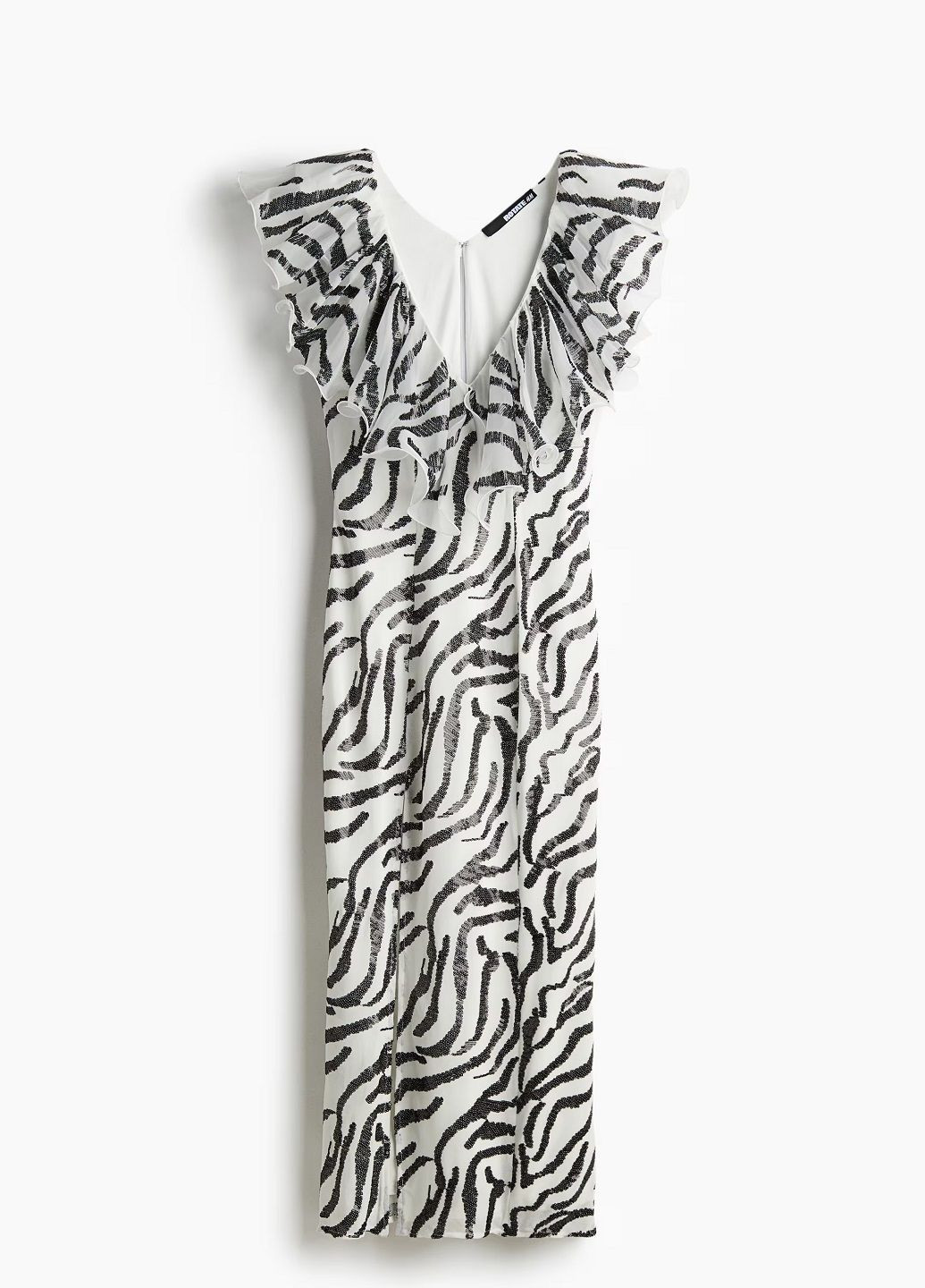 Белое повседневный платье H&M однотонное