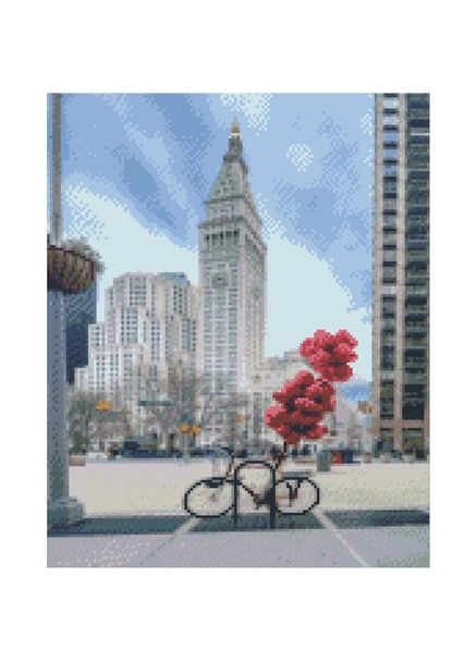 Набор для творчества алмазная картина Припаркованный велосипед с шариками FA40845 shop (4823113823719) Strateg (333930897)