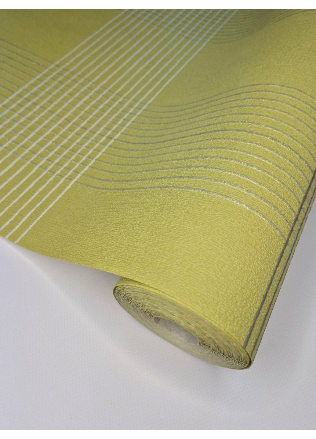 Обои виниловые 10.5 × 0.53 м 6615-40, Салатовые с геометрическим узором, для кухни, прихожей, гостиной MARBURG (340275545)