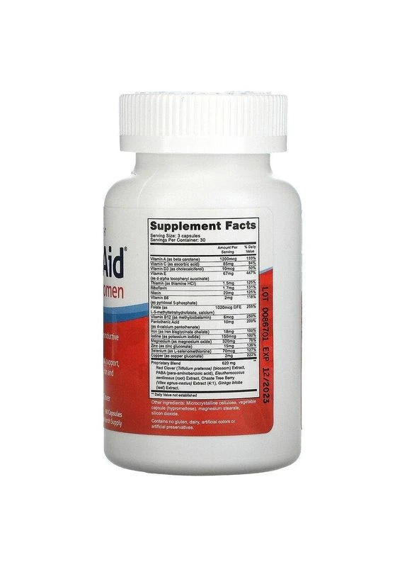 Вітами для зачаття, FertilAid for Women,, 90 капсул 2021 Fairhaven Health (364195008)