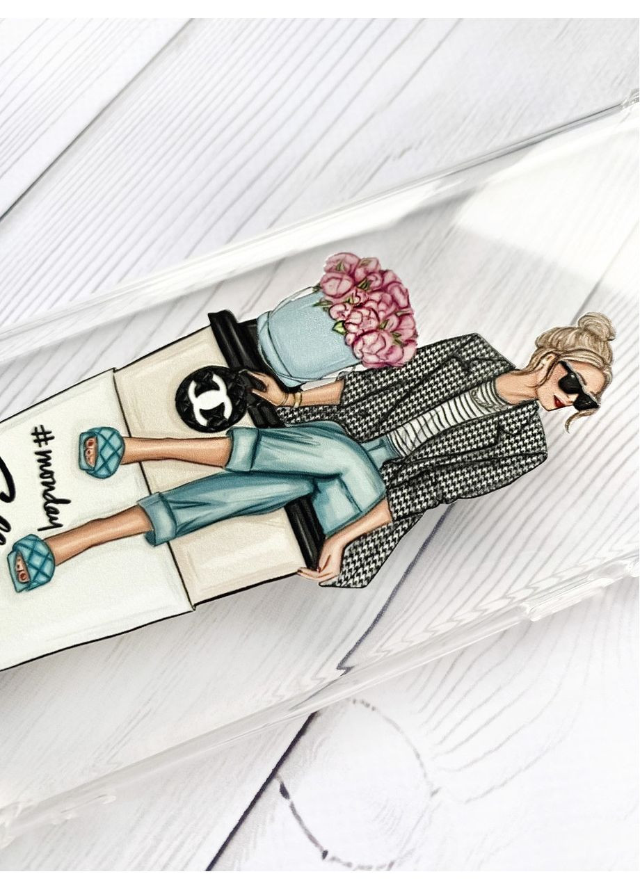 Чехол с утолщёнными углами на Samsung Galaxy S24 Plus Девушка на кофе (принт 228) Creative (355409546)