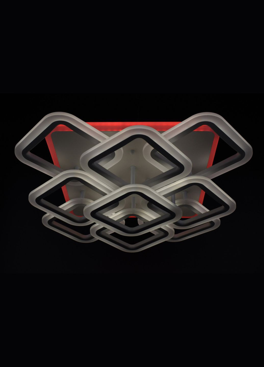 Люстра світлодіодна стельова LED світильник для квартири на стелю лед з пультом 25942 Білий 13х49х49 см. Sunnysky (364500534)