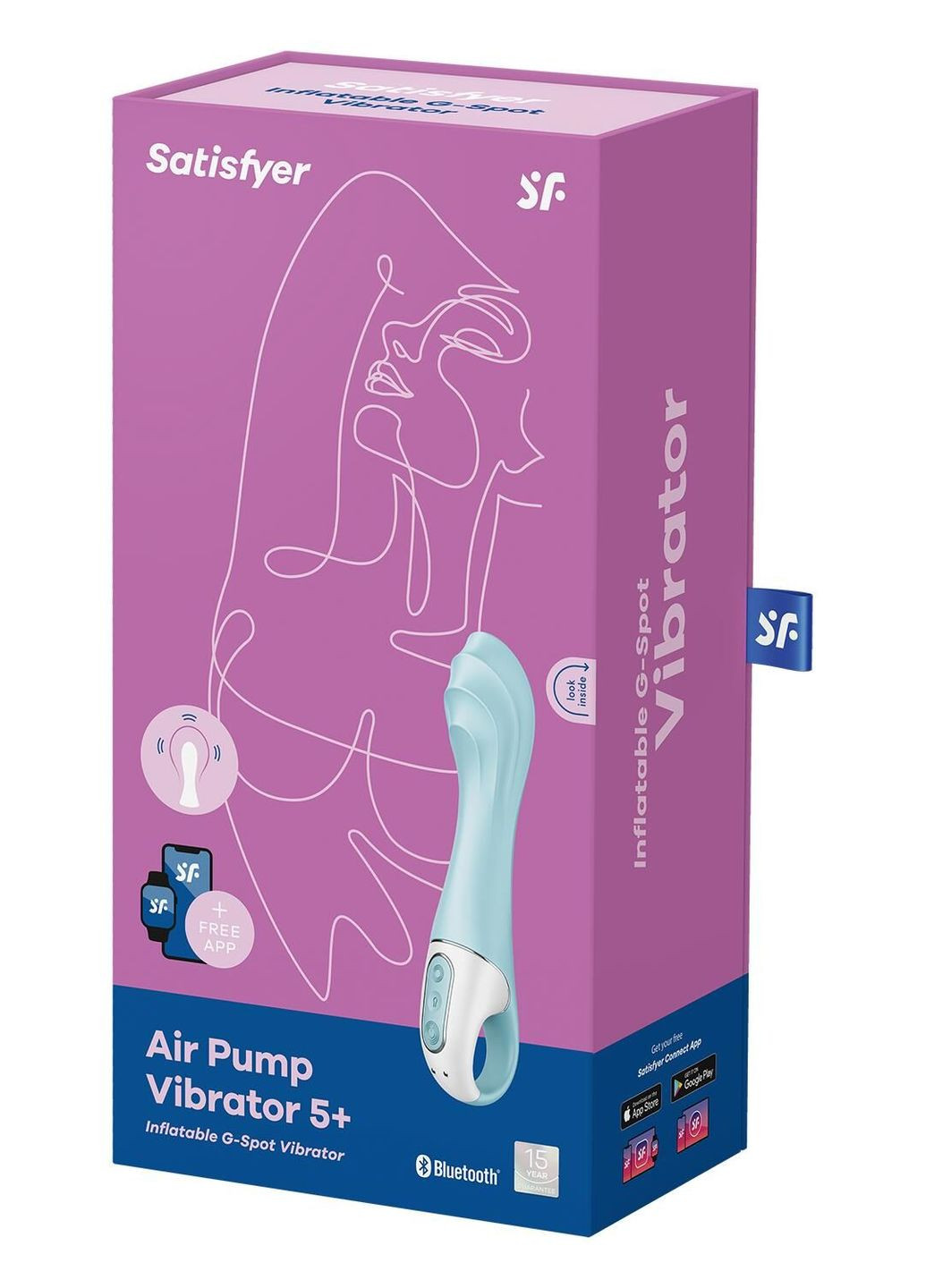 Смарт-вібратор точки G Air Pump Vibrator 5+, надувається Satisfyer (335391705)