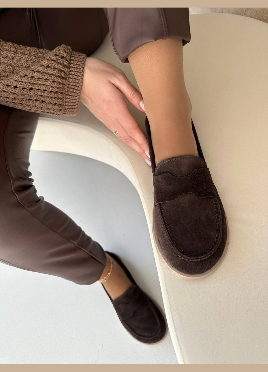 Жіночі анатомічні сліпони/лофери із замші No Brand слипон (322329111)