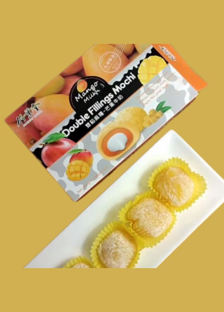 Десерт Моті Bamboo House Double Filling Mochi - Mango & Milk 180 г. No Brand (330133154)