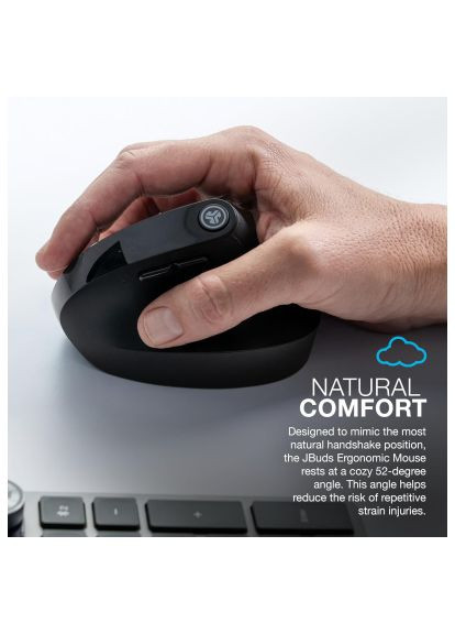 Мишка (IEUMJBERGORBLK82) JLab JBuds Vertical Ergonomic Wireless Black (366697715)