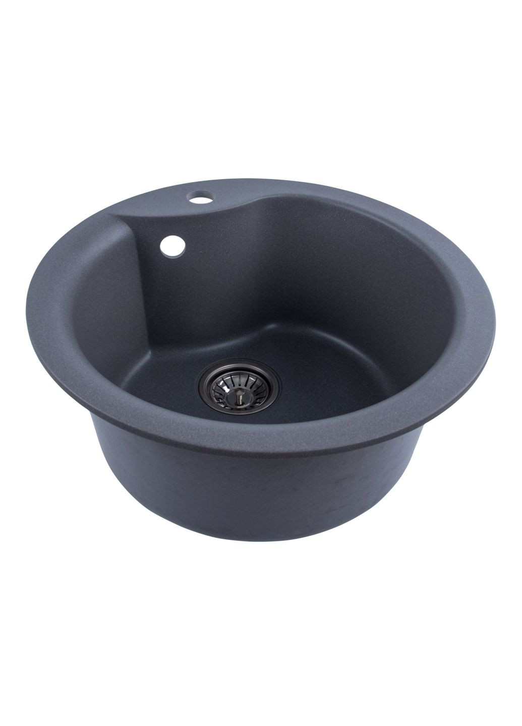 Гранітна мийка для кухні TURAS 480 матова Сірий мусон Valeso (358059874)