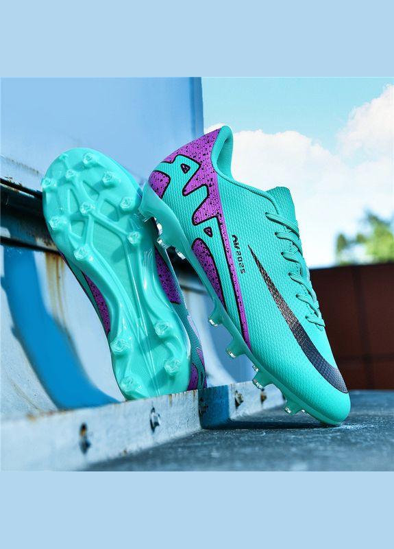 Зеленые футбольные бутсы No Brand без шнурков