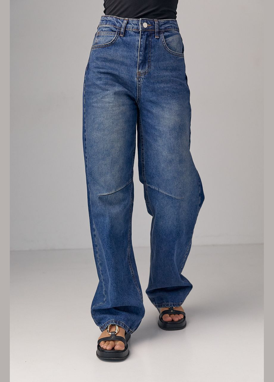 Женские джинсы Skater с высокой посадкой - синий Lurex - (293292875)