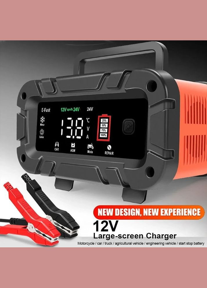 Зарядний пристрій 12/24 для заряджання автомобільних акумуляторів TK-700 з 4-200A E-Fast (346048399)