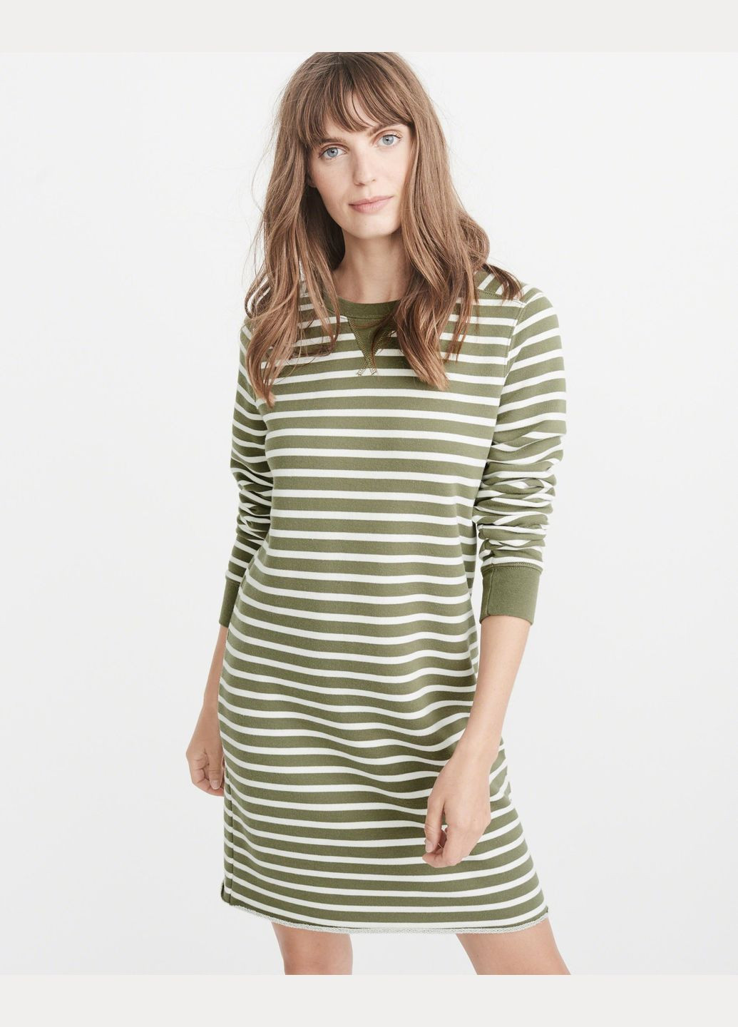 Зеленое платье женское - платье af3641w Abercrombie & Fitch