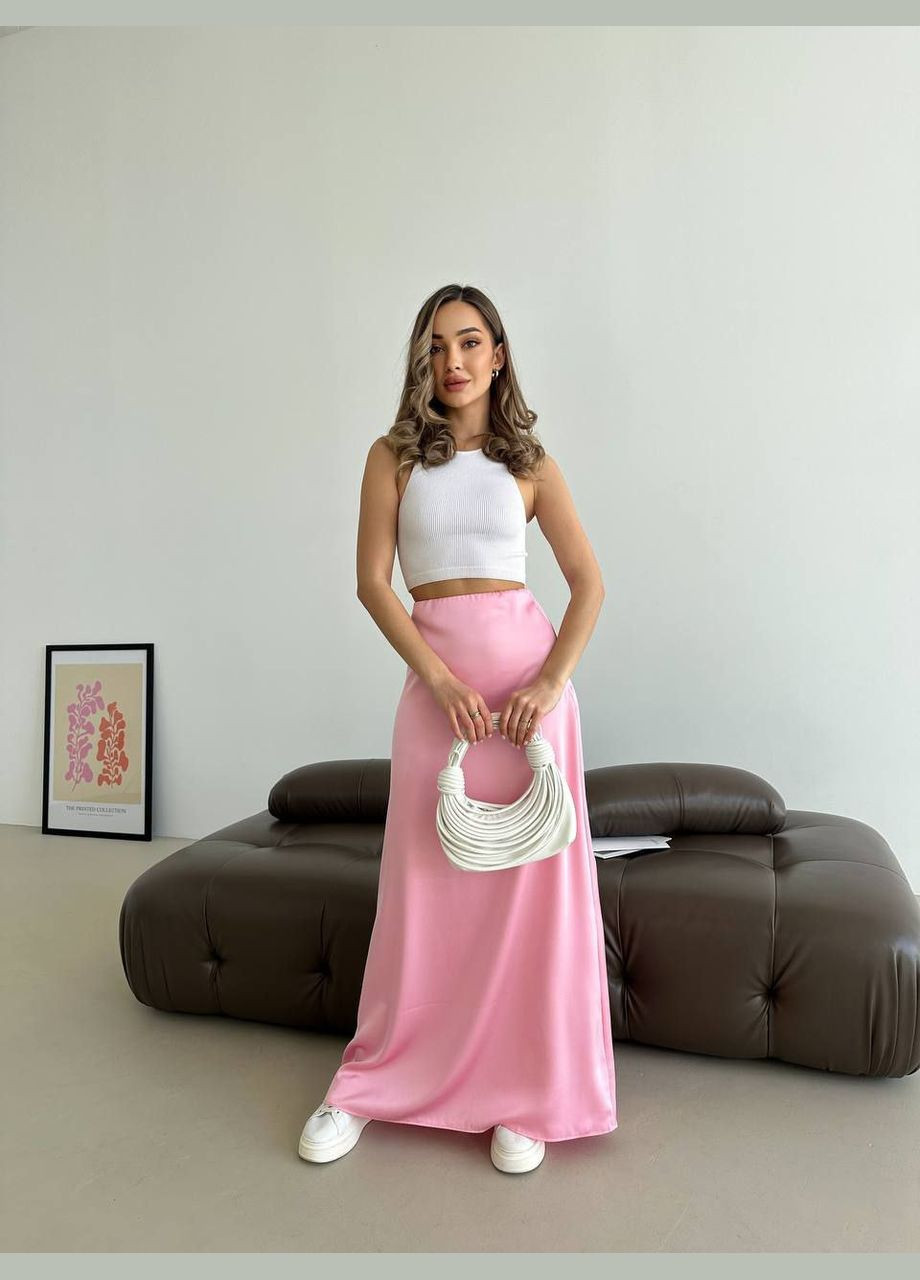 Розовая юбка popluzhnaya