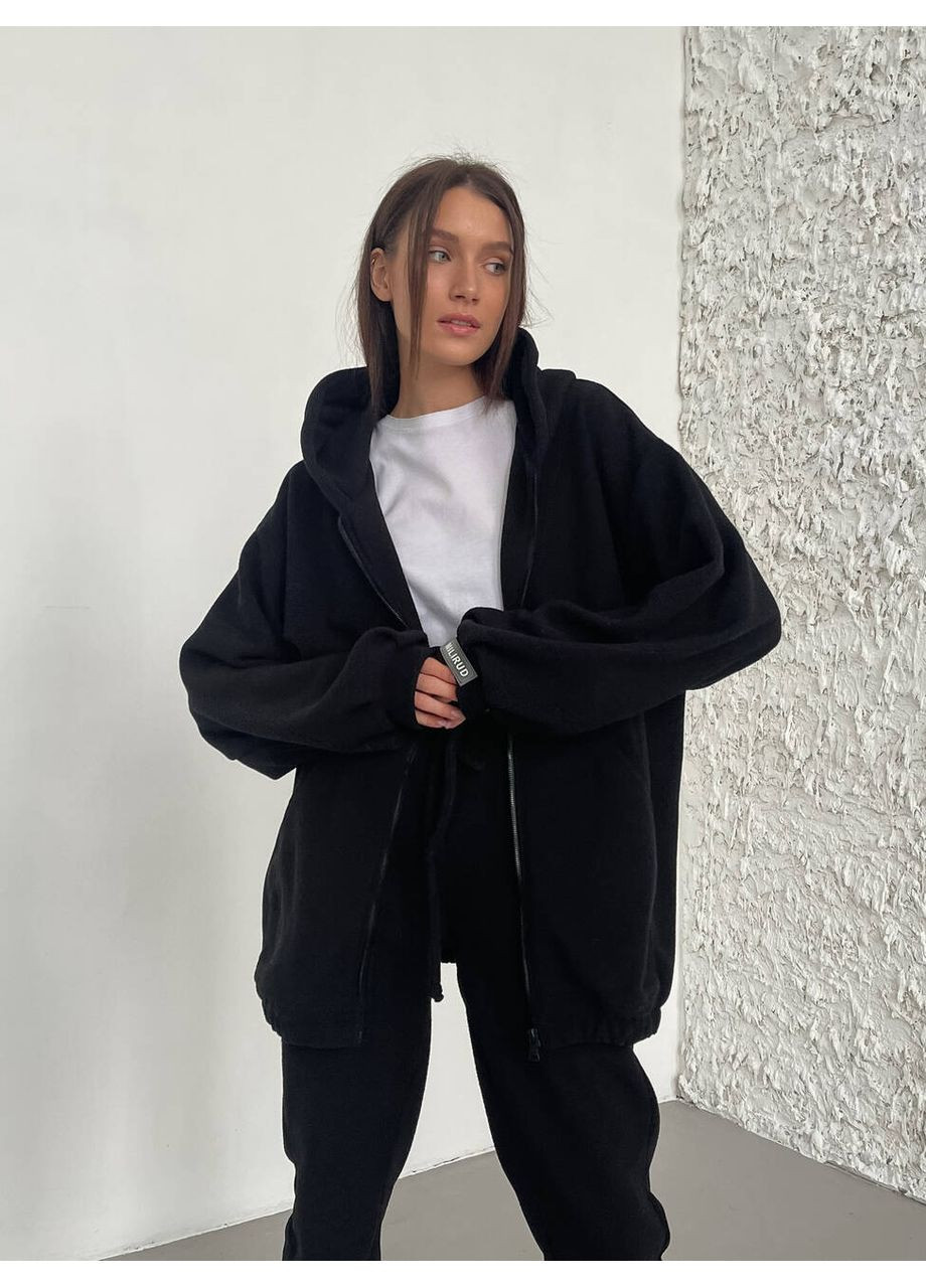 Жіночий флісовий базовий костюм ZIP блискавка (худі + штани) (mil550) milirud (365860002)