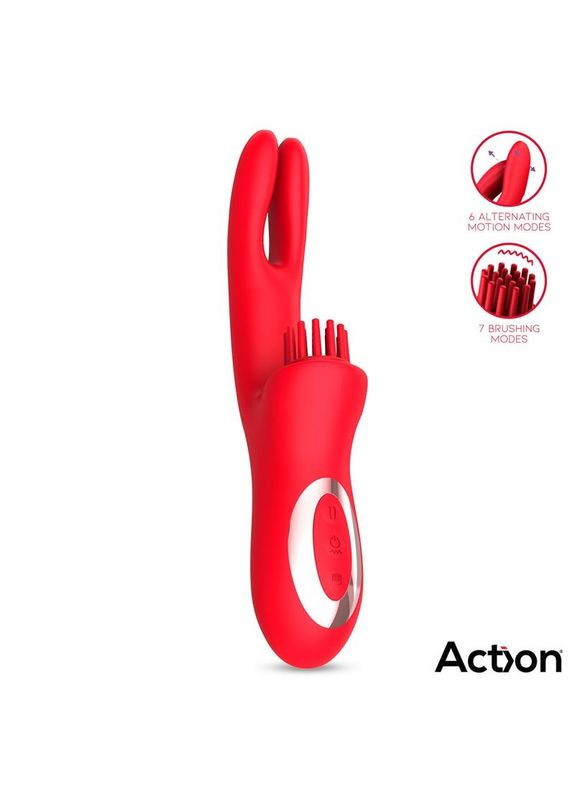 Тройной вибратор Bilma Vibe Brushing Clit Stimulator Alternating Function Action (366869833)