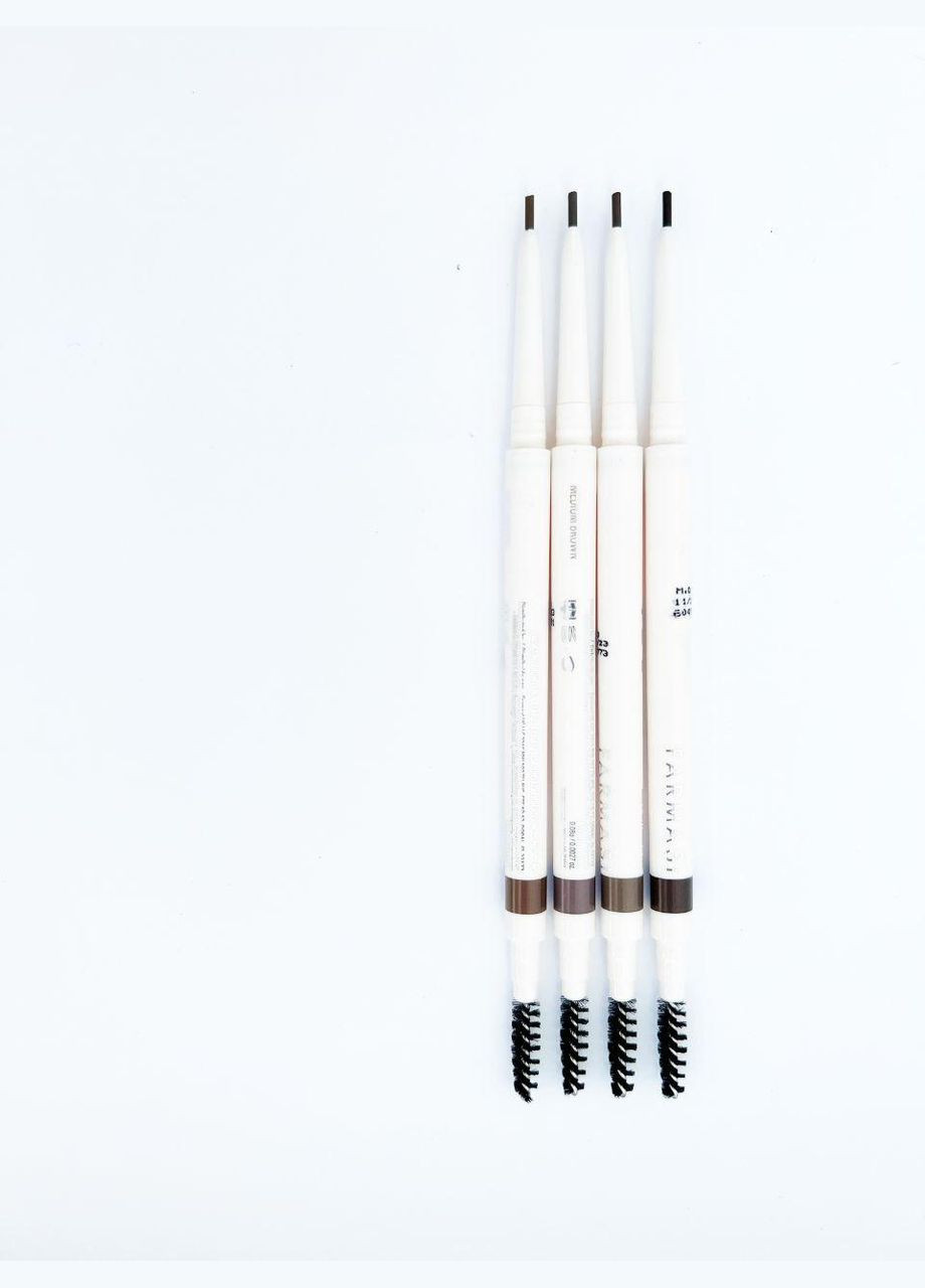 Механічний олівець для брів з щіточкою Deep Brown 03 0,08 г Farmasi (293815222)