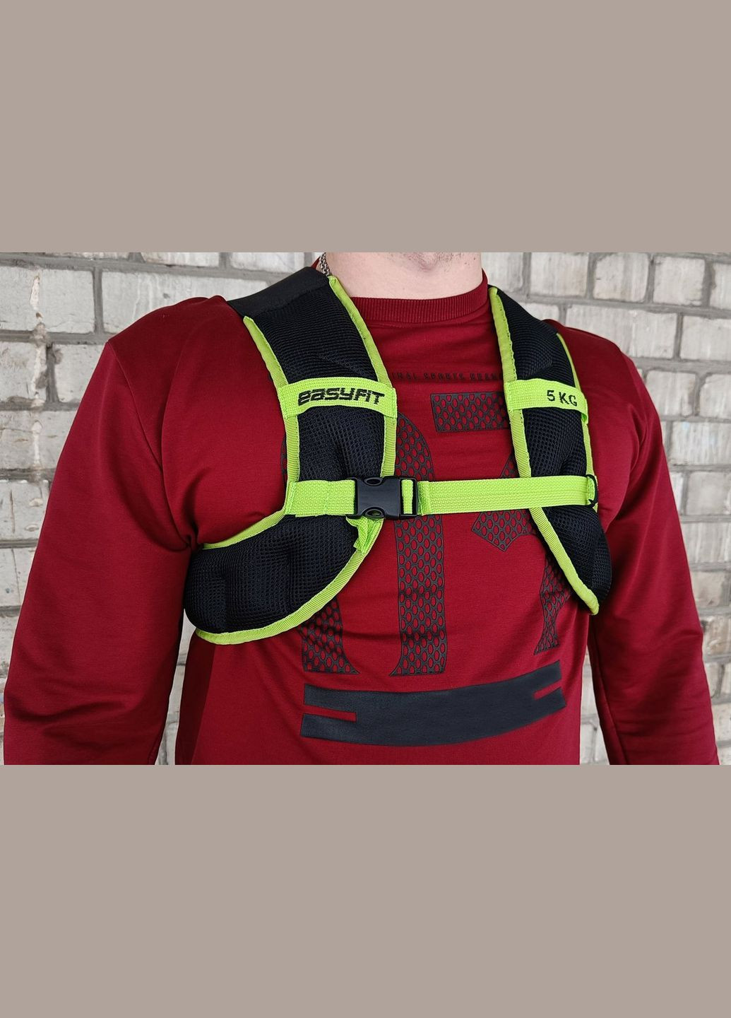 Жилет-обтяжувач JetPack 5 кг з металевими кульками EasyFit (322062678)