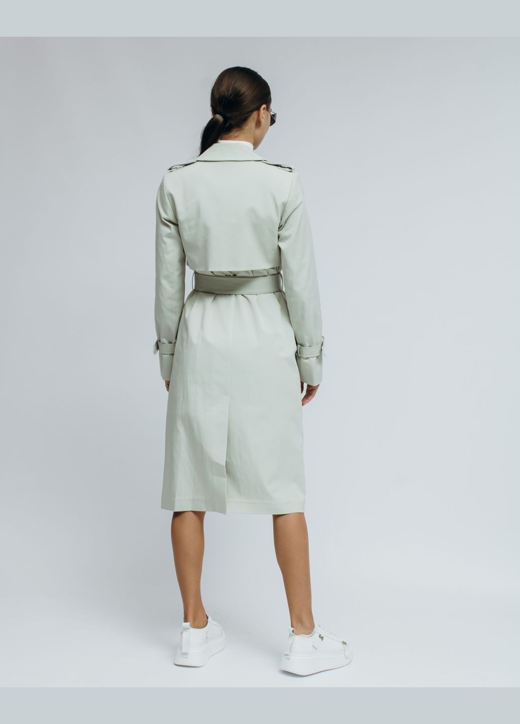 Молочне демісезонне Жіночий тренч Icon