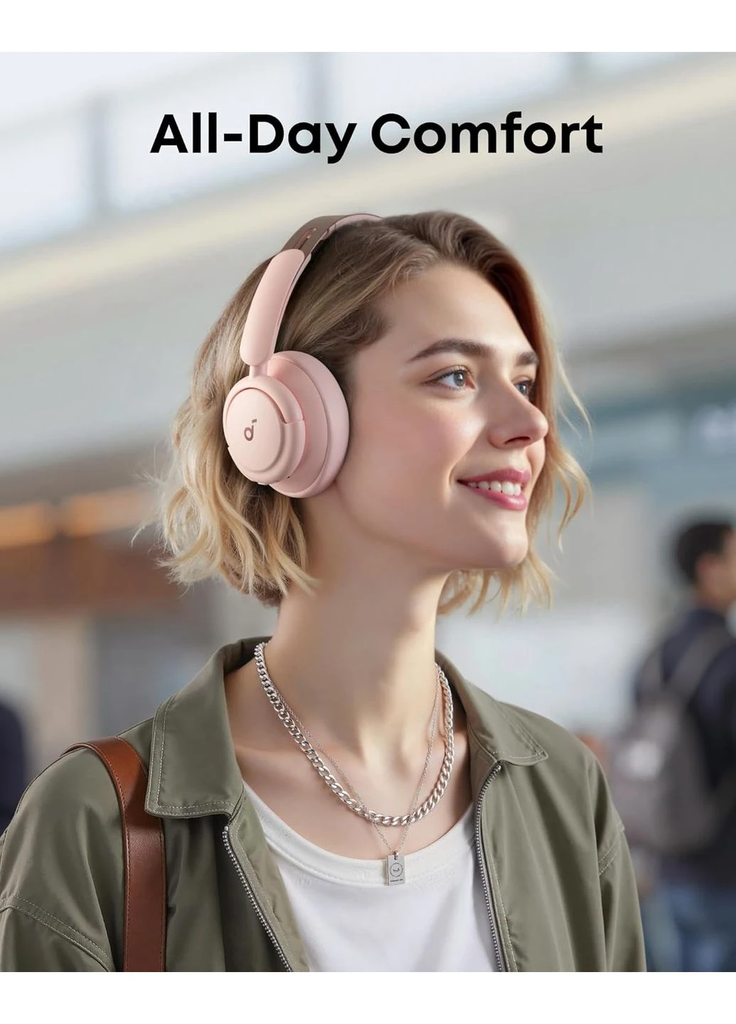 Bluetooth-гарнитура SoundCore Life Q30 v2 Sakura Pink (A3028353) Anker (360395510)