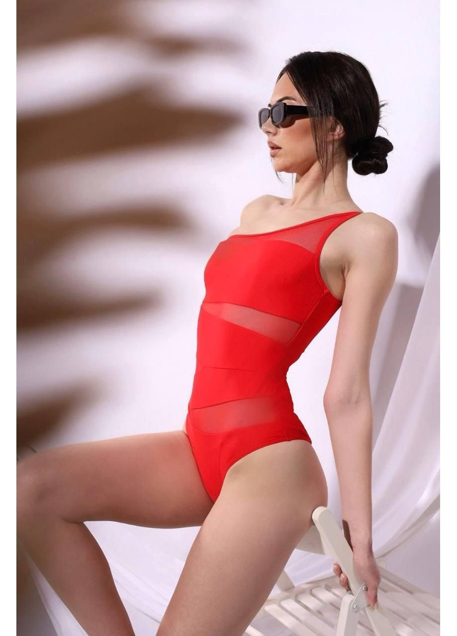 Красный демисезонный купальник женский красный слитный слитный No Brand Купальник жіночий суцільний