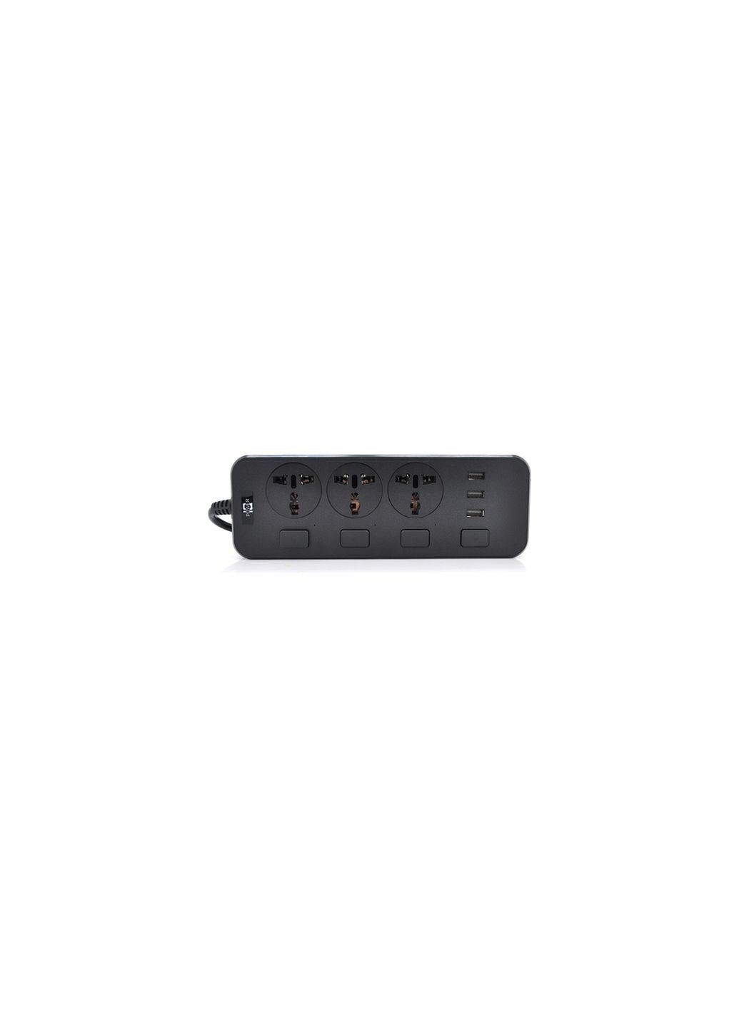 Мережевий фільтр живлення TВТ14, 3роз, 3*USB Black (ТВ-Т14-Black) Voltronic tв-т14, 3роз, 3*usb black (280930857)