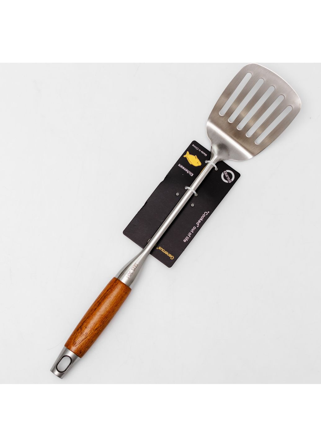 Лопатка кухонна Generous із нержавіючої сталі з дерев'яною ручкою HP-8-43 No Brand (357226731)
