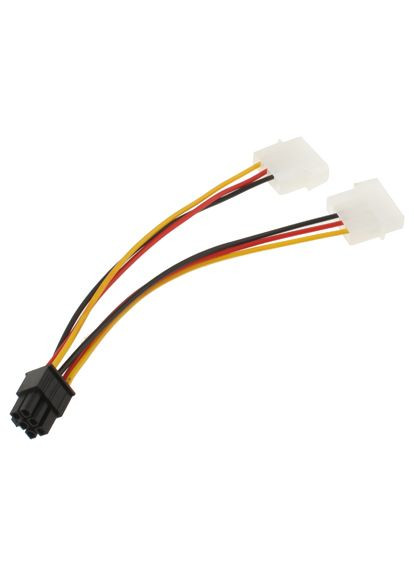 Кабель живлення для відеокарти 6-pin to 2x4-pin F Molex China (352528279)
