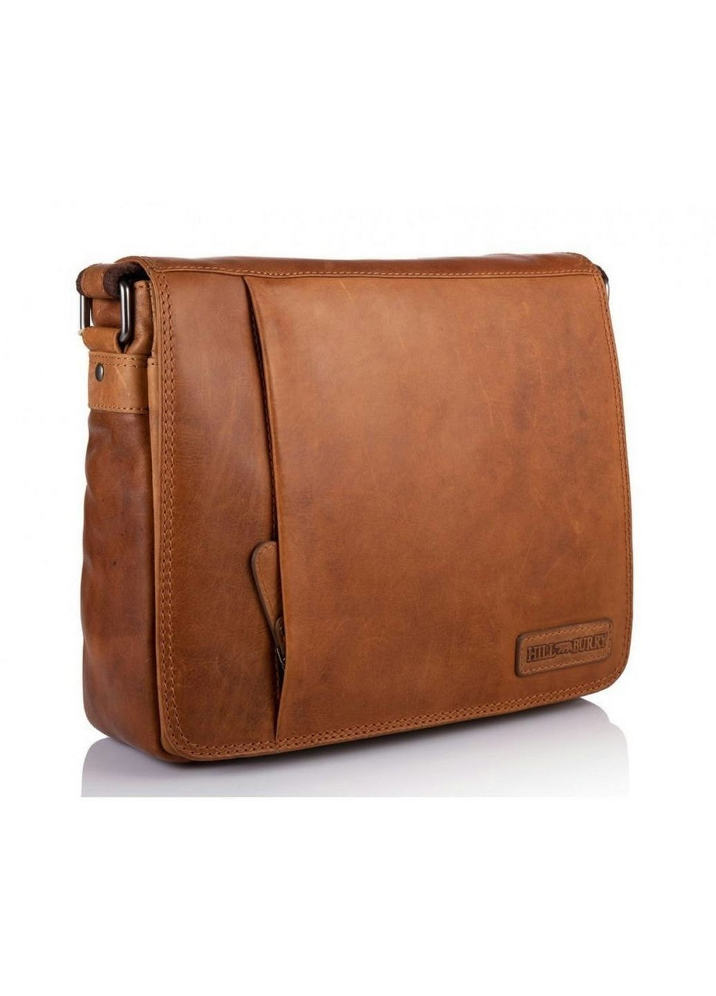 Мужская кожаная сумка через плечо 30х26х10 см HILL BURRY (315869432)