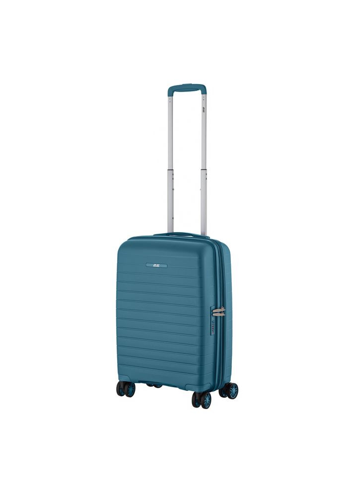 Валіза, Aero, поліпропілен, мала, 35/44 л, TSA, 4 колеса, EXP, синій 2E (370618060)