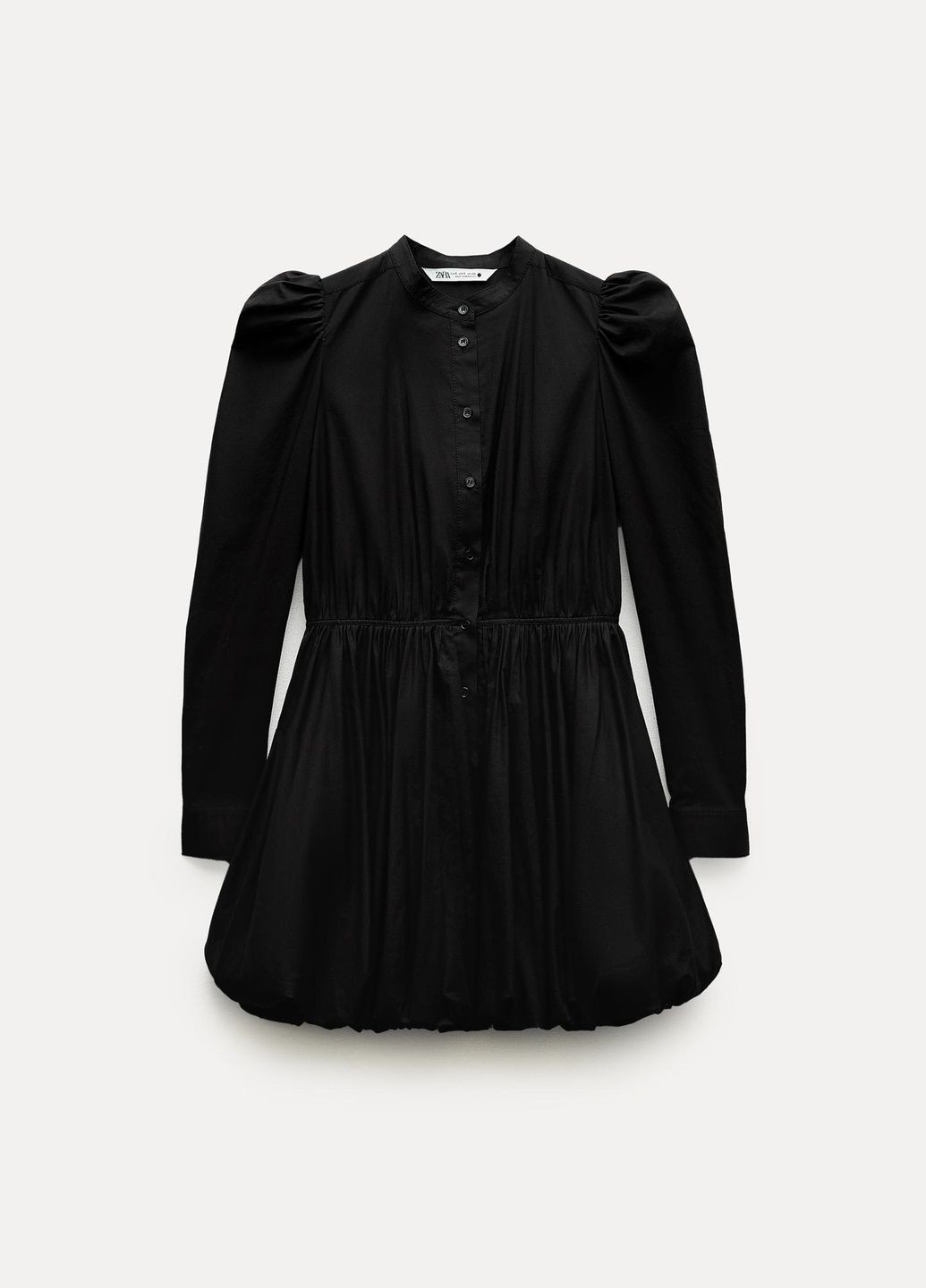 Черное праздничный платье Zara однотонное