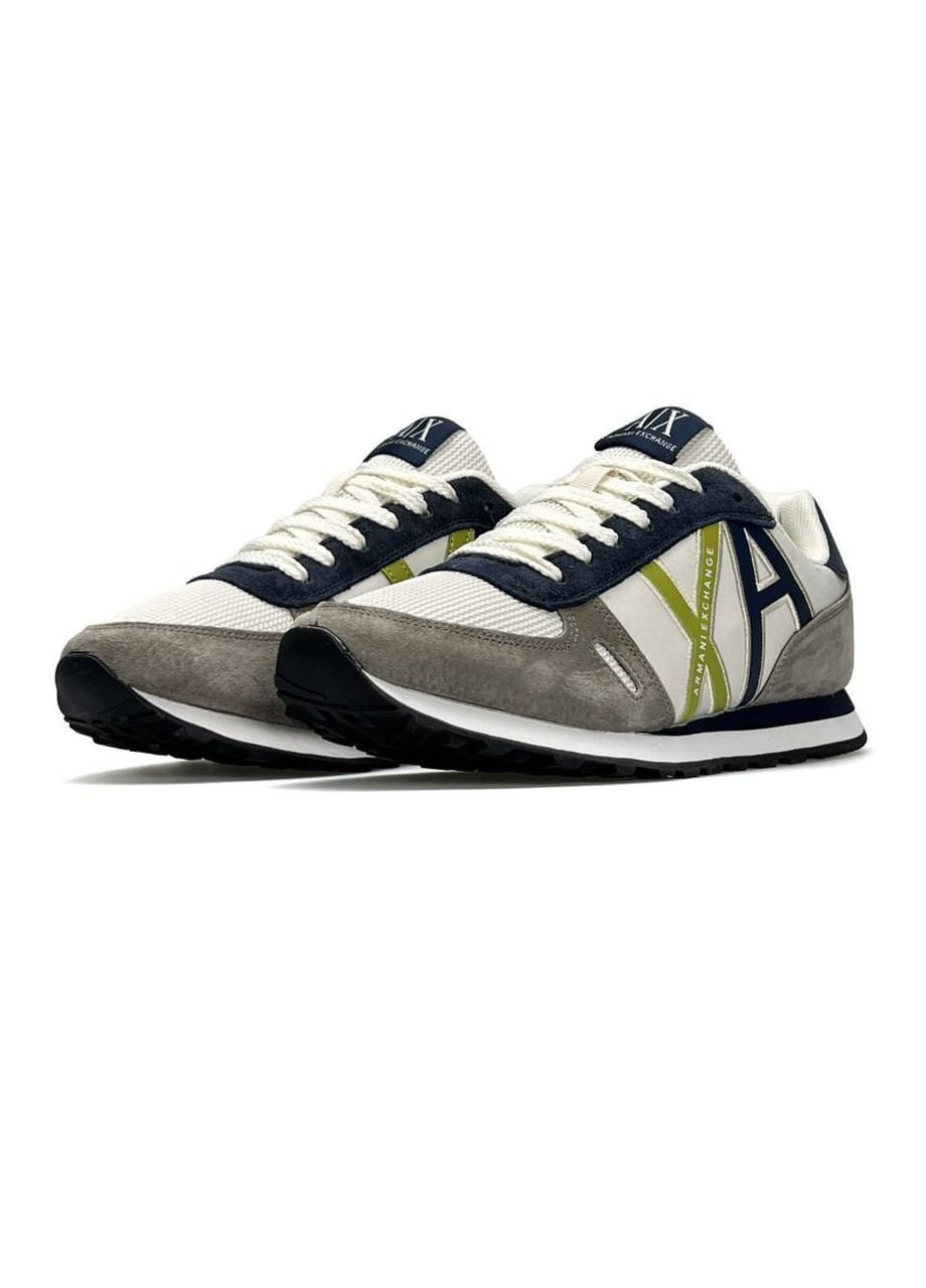 Сірі Осінні кросівки чоловічі No Brand Exchange AX Grey White