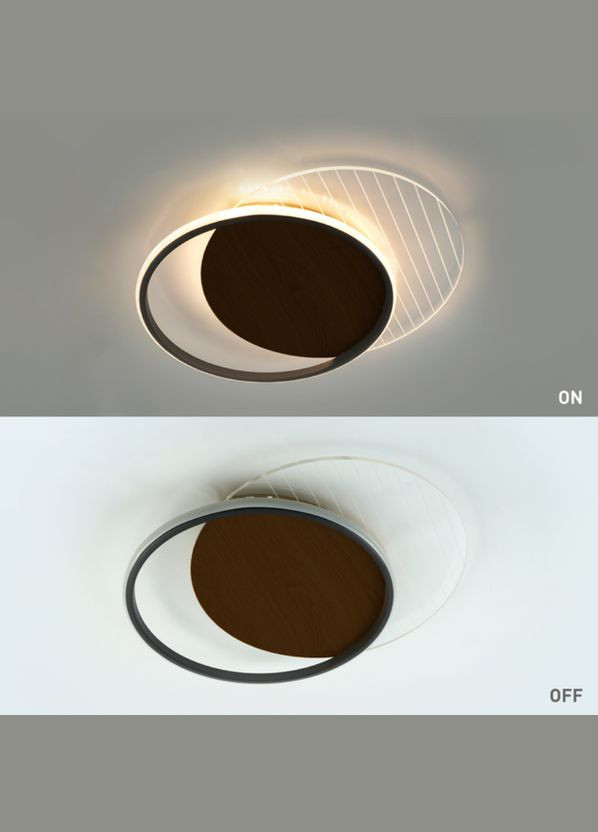 Керована світлодіодна люстра 10312 AMATO-60W-2R-APP-400*520*52-BLACK/WOOD/CLEAR-220-IP20 ESLLSE 065454 (322456360)